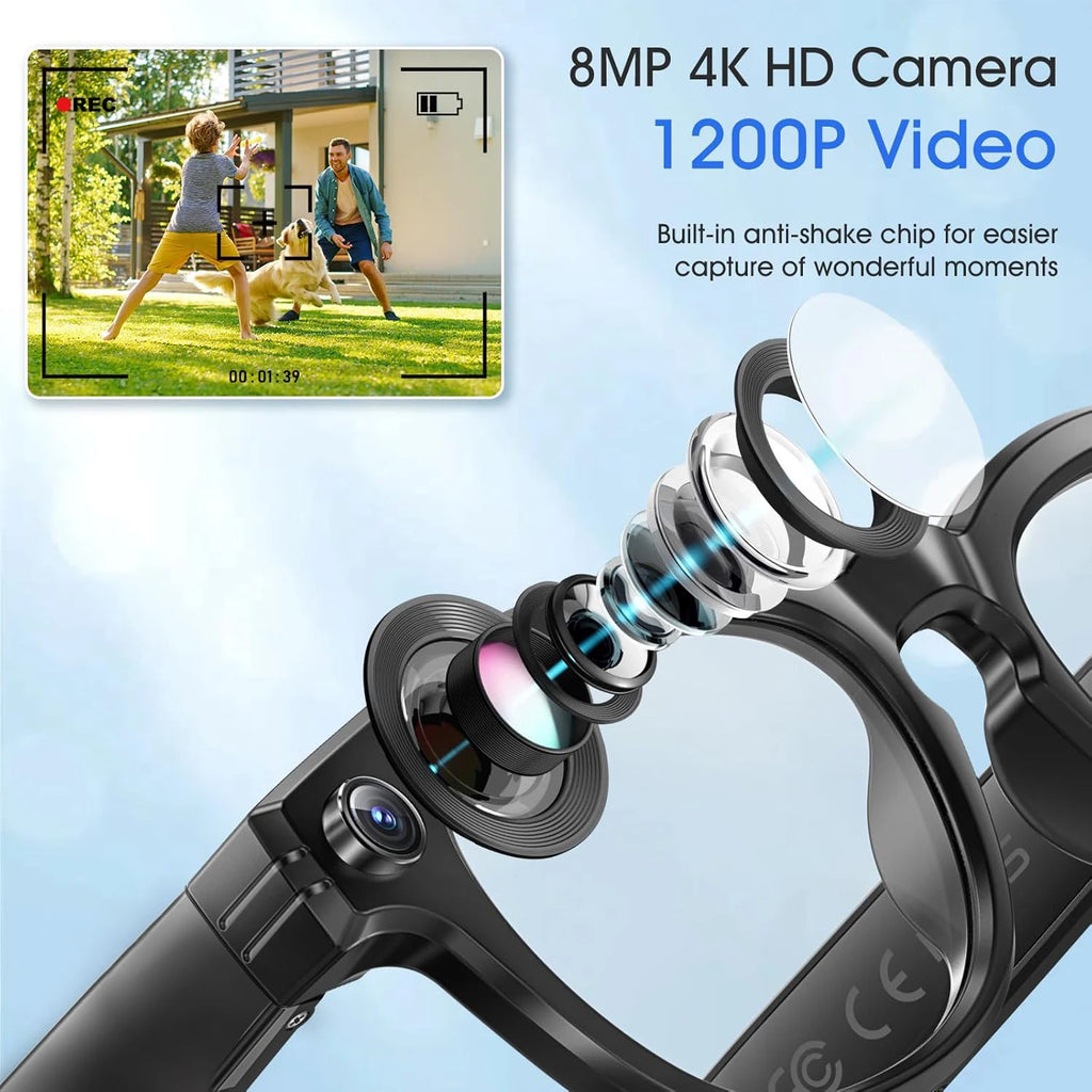 VisionAI Pro — Smart Glasses with 4K Camera & ChatGPT