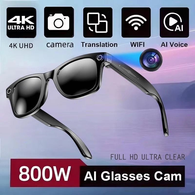 VisionAI Pro — Smart Glasses with 4K Camera & ChatGPT
