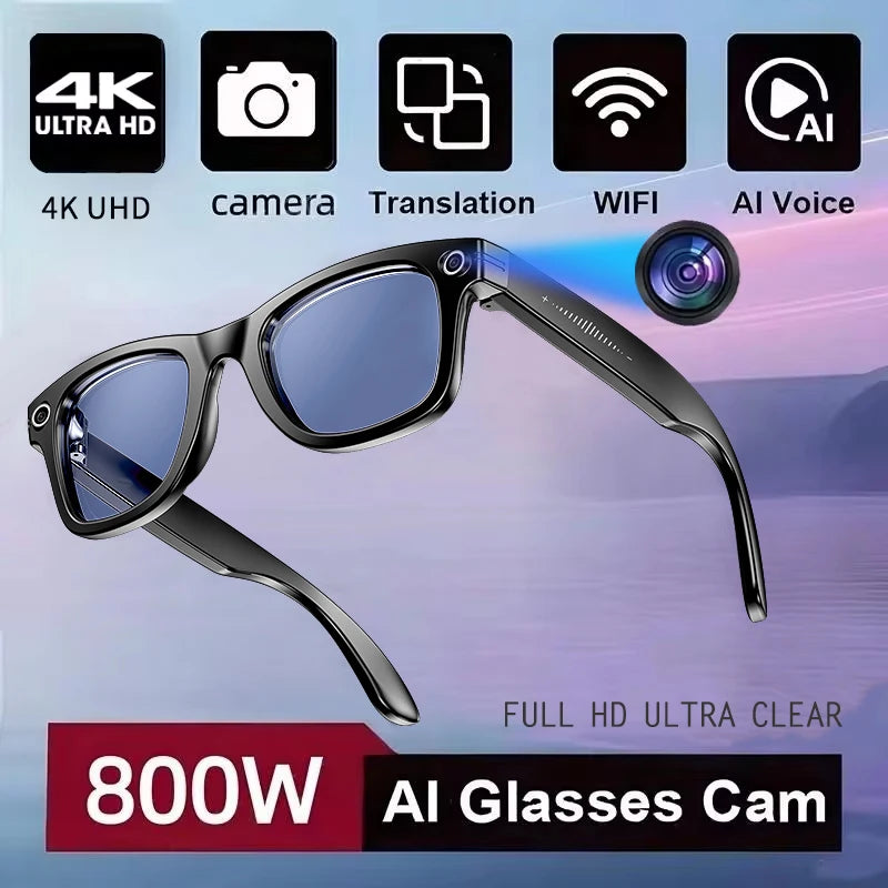 VisionAI Pro — Smart Glasses with 4K Camera & ChatGPT
