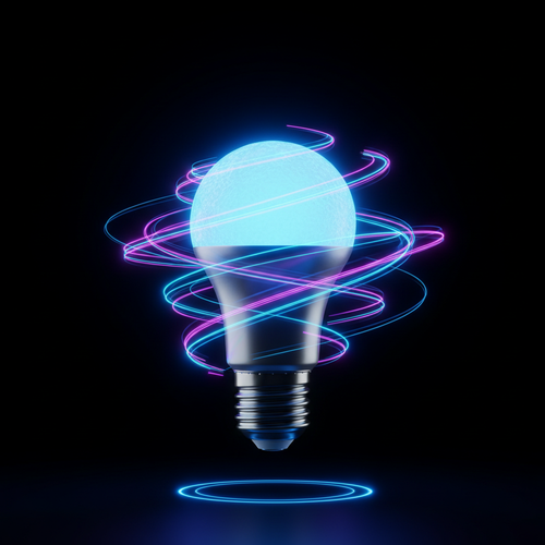 AuraGlow smart LED bulb